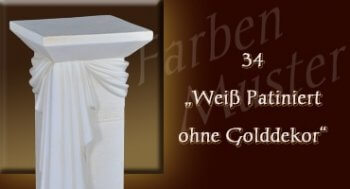 Sideboard Farben Muster - Versace groß Normal: 34 - Weiß Patiniert