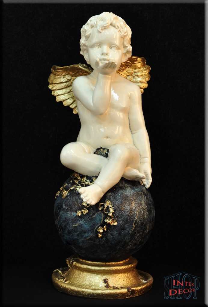 SJZ Garden Angel Statue Sympathie Geschenk mit Kreuz Switzerland