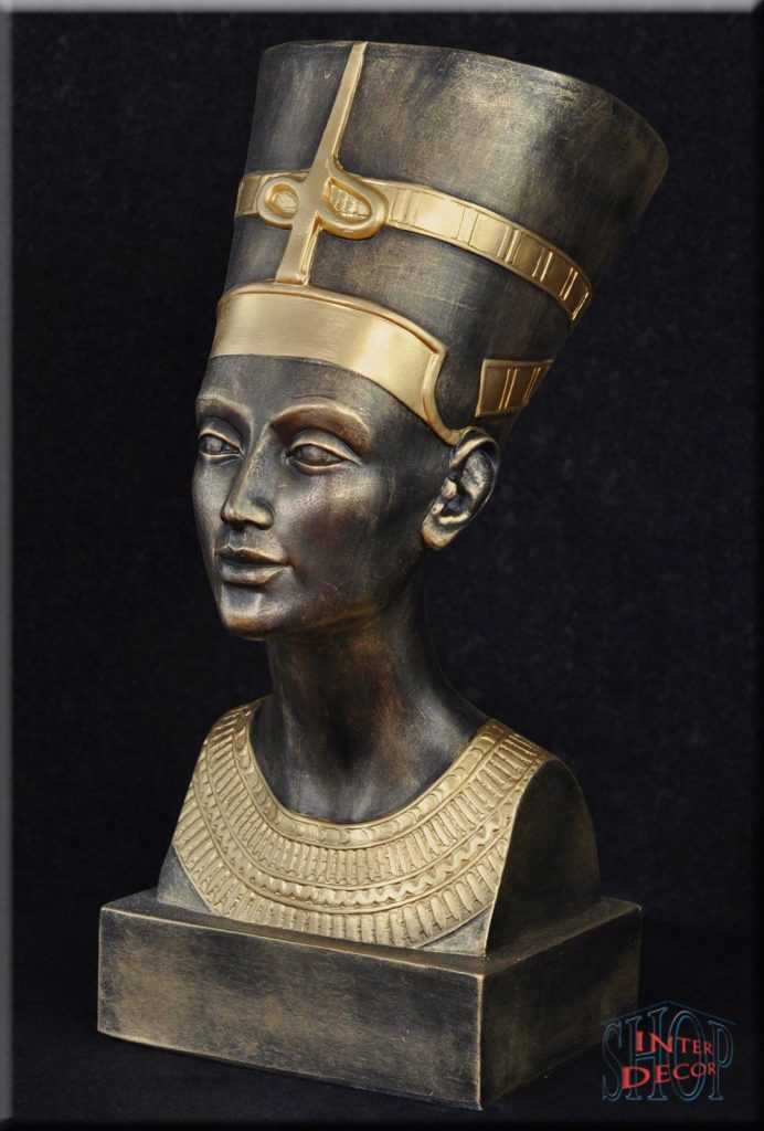 Nofretete Büste Ägyptische Pharao Figur Antik Dekofigur 2846 P