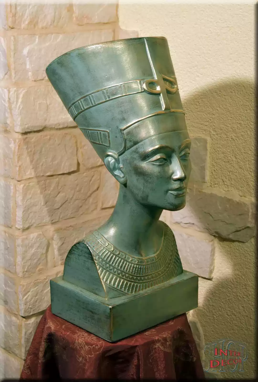 Büste Antik Figur Nofretete P Pharao Dekofigur Ägyptische 2846