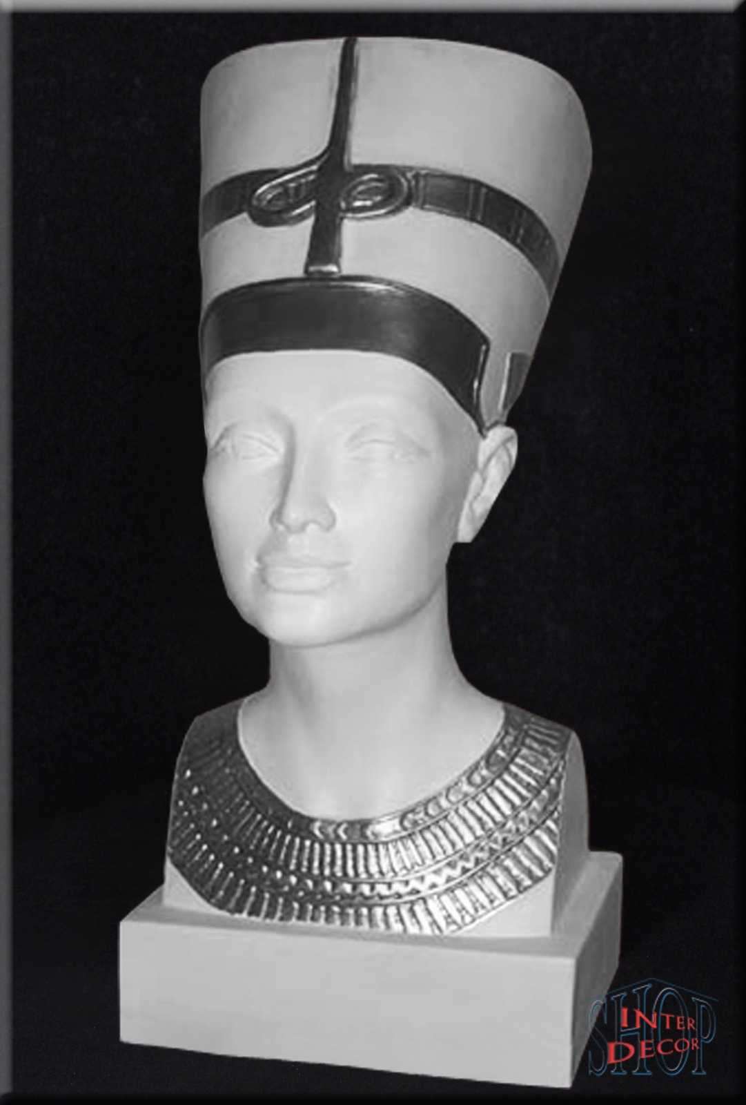 Nofretete Gottheit Ägypten Sarkophag Pharao Königin Ägyptische Skulptur Büste 