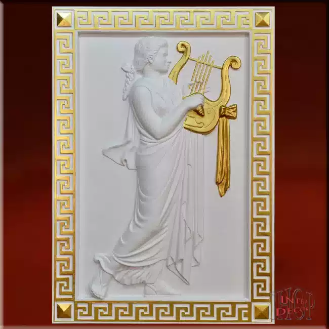 Wandrelief Relief 3D Bild Aphrodite Venus Antik Wandbild 2651P
