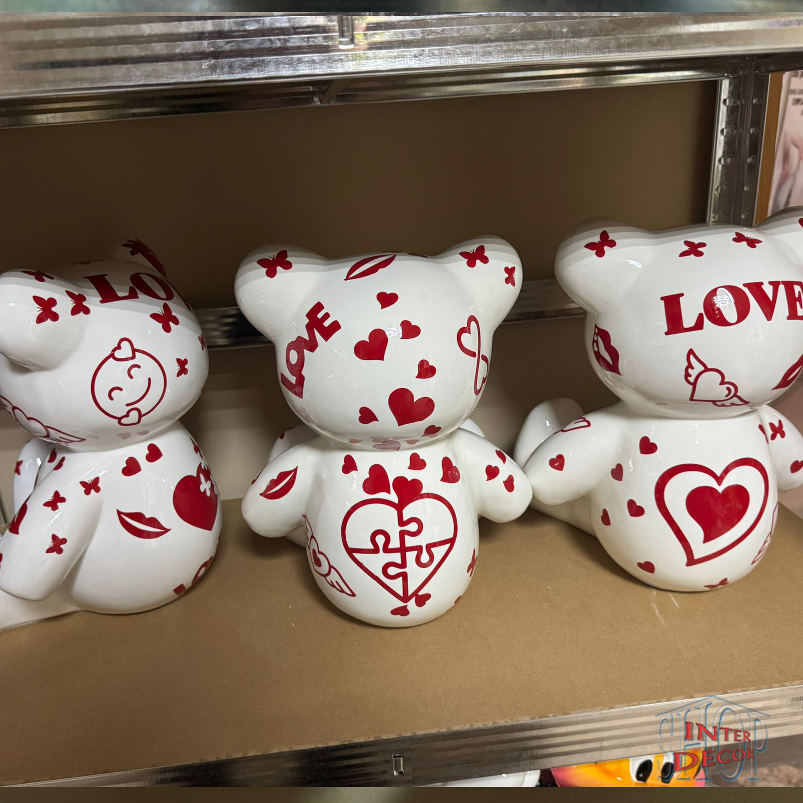 Teddybär Geschenk für Valentinstag oder Geburtstag als außergewöhnliche Design Dekofigur