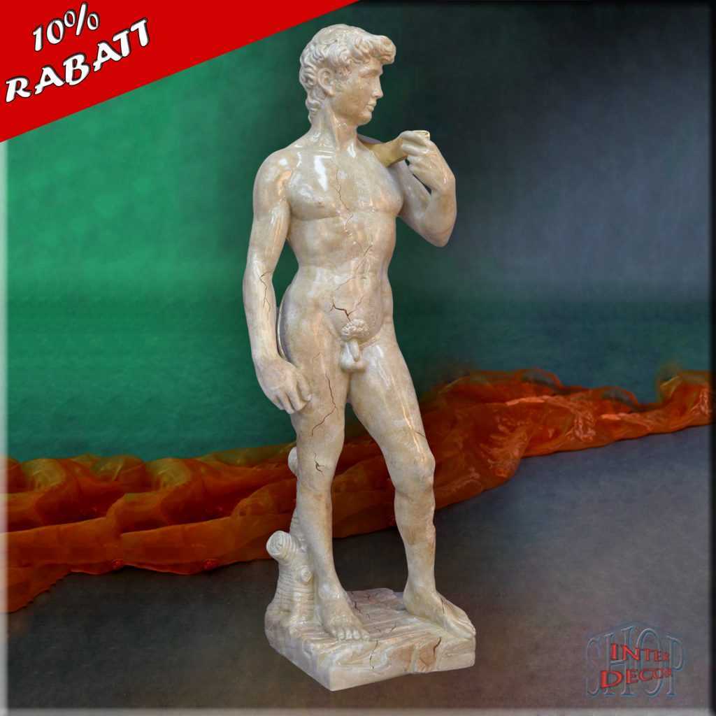 Statue-David-Michelangelo-Skulptur-Dekor-Figur-Gartenfigur-Antik-Griechische Büste- Mythologie-Rabatt-Sonderpreis-Angebot-Günstiger-Billiger