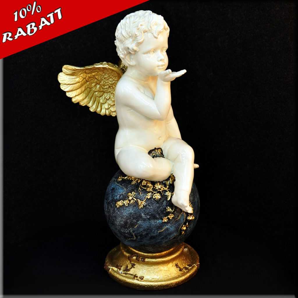 Engel-Liebesengel mit Kuss-Amor-Engelchen-Schutzengel-Engelsmotive-Engelskuss-Gartenfigur-Rabatt-Sonderpreis-Angebot-Günstiger-Billiger