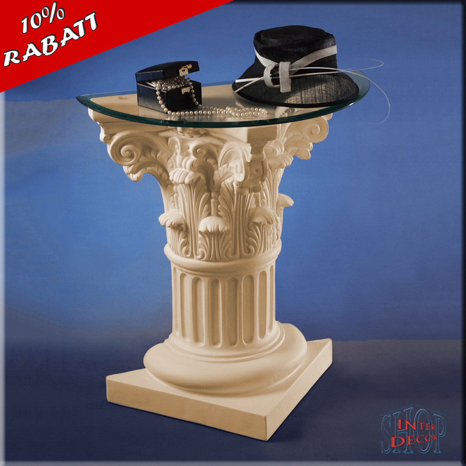 Beistelltisch-Tisch-Glastisch-Blumentisch-Kaffeetisch-Telefontisch-Antik-Wohnzimmertisch-Couchtisch-Designer-Rabatt-Sonderpreis-Angebot-Günstiger-Billiger