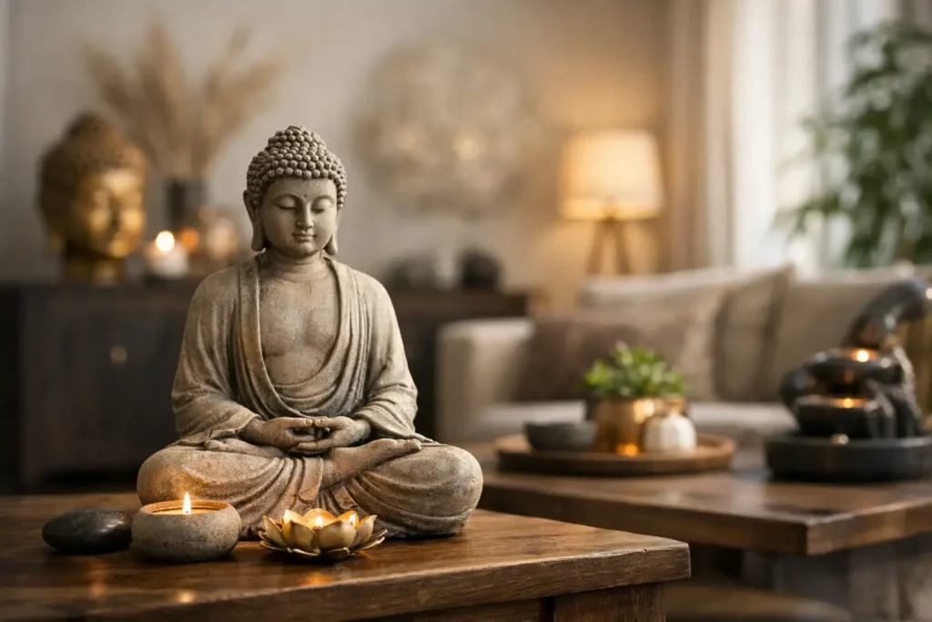 Buddha Dekoration für Wohnräume gestalten