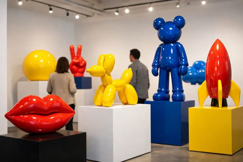 Pop Art Skulptur kaufen: Farben, Größen, Wirkung