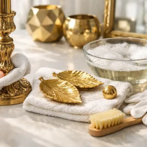 Wie reinigt man Golddeko richtig und schonend?