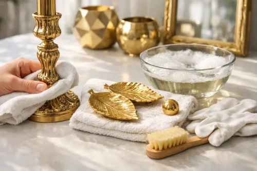 Wie reinigt man Golddeko richtig und schonend?