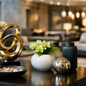 Beste Dekoobjekte für Hotellobbys wählen