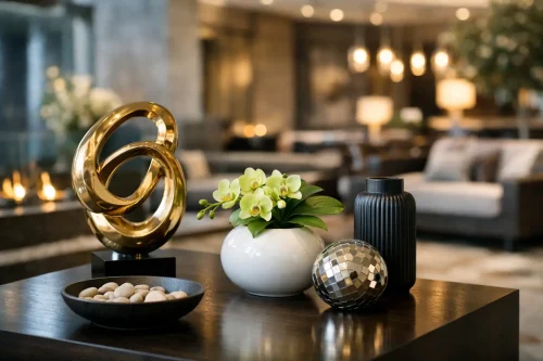 Beste Dekoobjekte für Hotellobbys wählen