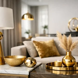Goldene Wohnakzente 2026 richtig einsetzen