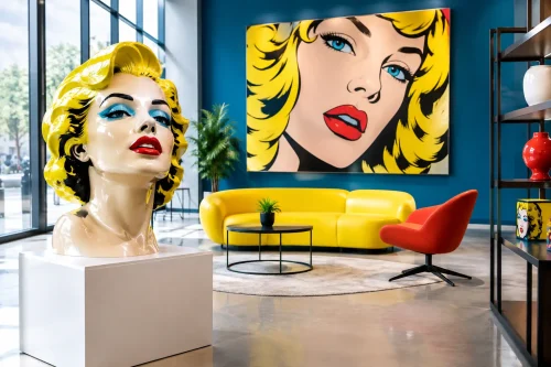 Pop Art Showroomgestaltung mit Signalwirkung